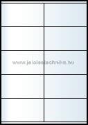 Jelöléstechnika Íves A4 etikett = 105x58mm; 10db/ív; 100 ív/doboz