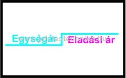 Jelöléstechnika 26x16mm Egységár/Eladási ár feliratos árazószalag