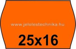 Jelöléstechnika 25x16mm NARANCSSÁRGA színű árazószalag