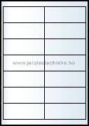 Jelöléstechnika Íves A4 etikett = 99x38mm; 14db/ív; 100 ív/doboz