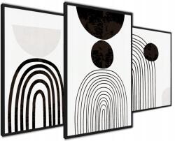  Absztrakt Poszterek Modern Divatos Triptichon 40x50 (40x50 Abstrakcja Tryptyk Obraz 166)