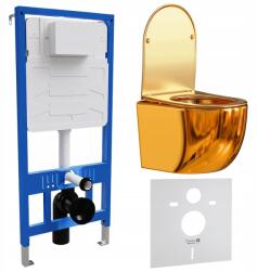 Swiss Meyer Falsík alatti állvány szett Katrina függesztett WC-tállal arany Swiss Meyer (SM-ZSKZ)