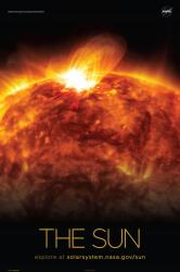  Nasa Napfény Fali Poszter 60x93 cm Nagy (Plakat Nasa planeta kosmos)