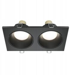 Maytoni Zoom fekete süllyesztett lámpatest IP65, GU10, alumínium (DL033-2-02B)