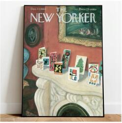  Karácsonyi Poszter New Yorker Karácsonyfa Kandalló A2 (Plakat Święta Świąteczny obraz 11)