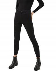 Bershka Farmer Nadrág Fekete Cső Magas Derekú 32 Xxs Spzm 32