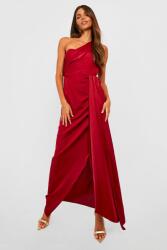 Boohoo Piros Szatén Maxi Ruha (42) (GZZ29393-104)