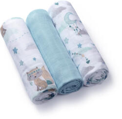 BabyOno Bambusz pelenkák 3 db Kék, 70x70 cm (397/12)
