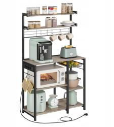 Songmics Konyhaszekrény Songmics szürke 40 x 86 x 165, 5 cm (KKS031K12V1)