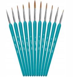  Precíziós Festőecsetek Részletekhez És Részletekhez Művészi 11DB-OS Szett (Pędzle malarskie precyzyjne 11 sztuk)