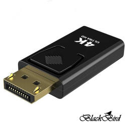 BlackBird Adapter Displayport 1.2 male to HDMI female 4K passzív, Fekete (BH1258)