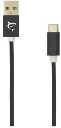 WHITESHARK WHITE SHARK ADDER-2 USB-A - TYPE-C (M-M) kábel, 2m, fekete (W029807)
