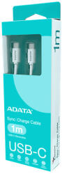 ADATA kábel USB 3.2 - USB TypeC - TypeC 1m műanyag fehér (CACC-100PN-WH)