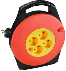 Hama 121960, Kábeldob/hosszabbító 4 Csatlakozós, 10m, Belt (00121960)