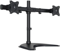 Multibrackets M Deskstand Basic Dual asztali monitortartó állvány, 2x15-27", monitoronként max. 8kg, fekete (7350073733330)