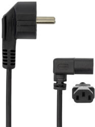 SBOX Kábel, CABLE C-13 PC - SCHUKO POWER, Angled 90°, 2 m (POWER-KUTNI/R)