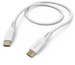 Hama Кабел за зареждане "Flexible", USB-C - USB-C, 1.5 м, силиконов, бял (HAMA-201577) - xtreme