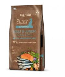 Fitmin Dog Purity Grain Free Adult Junior Fish Menu 12 kg hrană cu pește pentru câini tineri și adulți de rase medii și mari