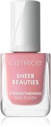Catrice Sheer Beauties Strengthening Nail Polish körömerősítő lakk árnyalat 050 Peonies, Please! 10.5 ml