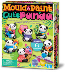 4M Gipszkiöntő-Cuki panda mágnesek (04813)