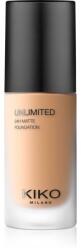 KIKO Milano Unlimited 24H Matte tartós matt alapozó hialuronsavval árnyalat 6 NR Neutral Rose 30 ml