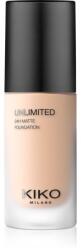 KIKO Milano Unlimited 24H Matte tartós matt alapozó hialuronsavval árnyalat 2 NG Neutral Gold 30 ml