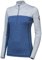 Sensor Merino Bold hosszú ujjú cipzáros női funkcionális felső XL / kék/szürke