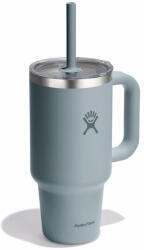 Hydro Flask 32 Oz Travel Tumbler Clear Lid thermo bögre sötétszürke