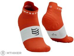 Compressport Pro Racing Socks v4.0 Run Low zokni, tigrisliliom/fehér (T3 (EU 42-44))