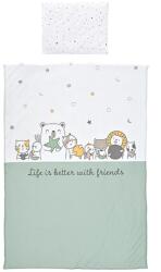 Lorelli 3 részes ágynemű garnitúra - Happy Friends Mint (3800166125565)