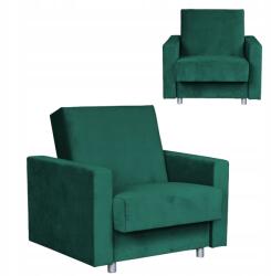  Alicja Fekvőfotel Alváshoz, Tárolórekesszel Family Meb Palackzöld