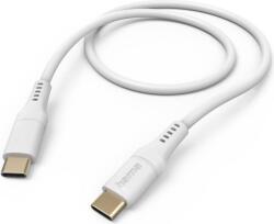 Hama Кабел за зареждане "Flexible", USB-C - USB-C, 1.5 м, силиконов, бял (HAMA-201577) - cybertrade