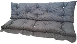  Hintaágy Párna, 130 cm, 3 Részes, Szürke