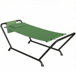 Outsunny Kültéri Függőágy, Önállóan Álló Függőágy Állvánnyal, 237x90x92cm, Zöld