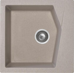 Metalac Chiuveta X Granit Linea 50 bej500 x 500 mm, sifon 90 mm, granit (189156) - cel Chiuveta