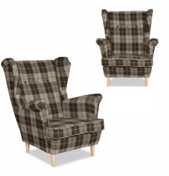  Winston Skandináv Szárnyas Karosszék Family Furniture Barna Rácsos