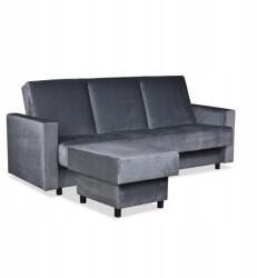  Alicja Sarokkanapé Ágy Puffal, Family Meble, Szürke