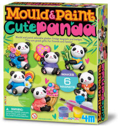  Gipszkiöntő-Cuki panda mágnesek - pepita