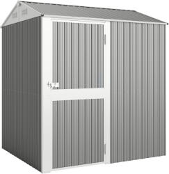 Outsunny Magas acél kerti tároló, 3, 51m2-es, szellőzőnyílásokkal és zárható ajtóval, 209x177x236 cm, Ezüst