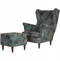  Ari Print Karosszék Lábtartóval, Skandináv Stílusú Bútorok