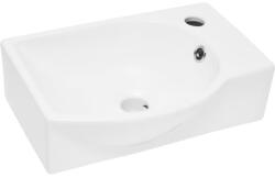 SAT Mosdótál SAT Brevis 40, 5x28 cm fehér fényes felülettel csaptelep nyílás jobb oldali SATBRE4028R (78404L)