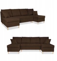  Wigo Big Sarokkanapé Ágy Funkcióval Családi Bútorok Barna Velúr