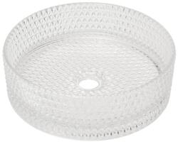 SAT Pultba süllyeszthető mosdó SAT Purity 36x36 cm víztiszta csaptelep furat nélkül, túlfolyó nélkül SATGLA3636T (GL01)