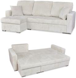  Rene Sarokkanapé Ágy Alvási Funkcióval Családi Bútorok Bézs Kordbársony