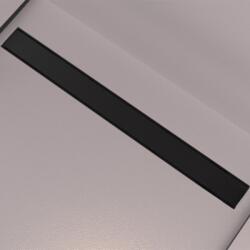 WIRQUIN Set rigola dus plus capac Wirquin Linear finisaj negru mat 60 cm (30950224)
