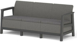 Keter SCANDI LINEA 3 SEATER SOFA - Mountain Grey / Grafit