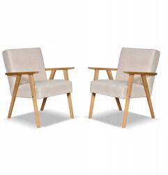  Prl Fotel, Retro Vintage Szett, Soler Family Furniture, Bézs Velúr, Hunter