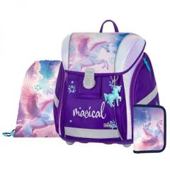  Magical Unikornisos Prémium Light anatómiai mágneszáras iskolatáska szett - OXY BAG