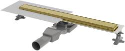 WIRQUIN Set rigola dus plus capac Wirquin Linear finisaj auriu periat 60 cm (30950226)