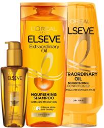 L'Oréal L'Oréal Elseve Set Extraordinary - Șampon, Balsam și Ulei de păr, 250 + 200 + 100 ml